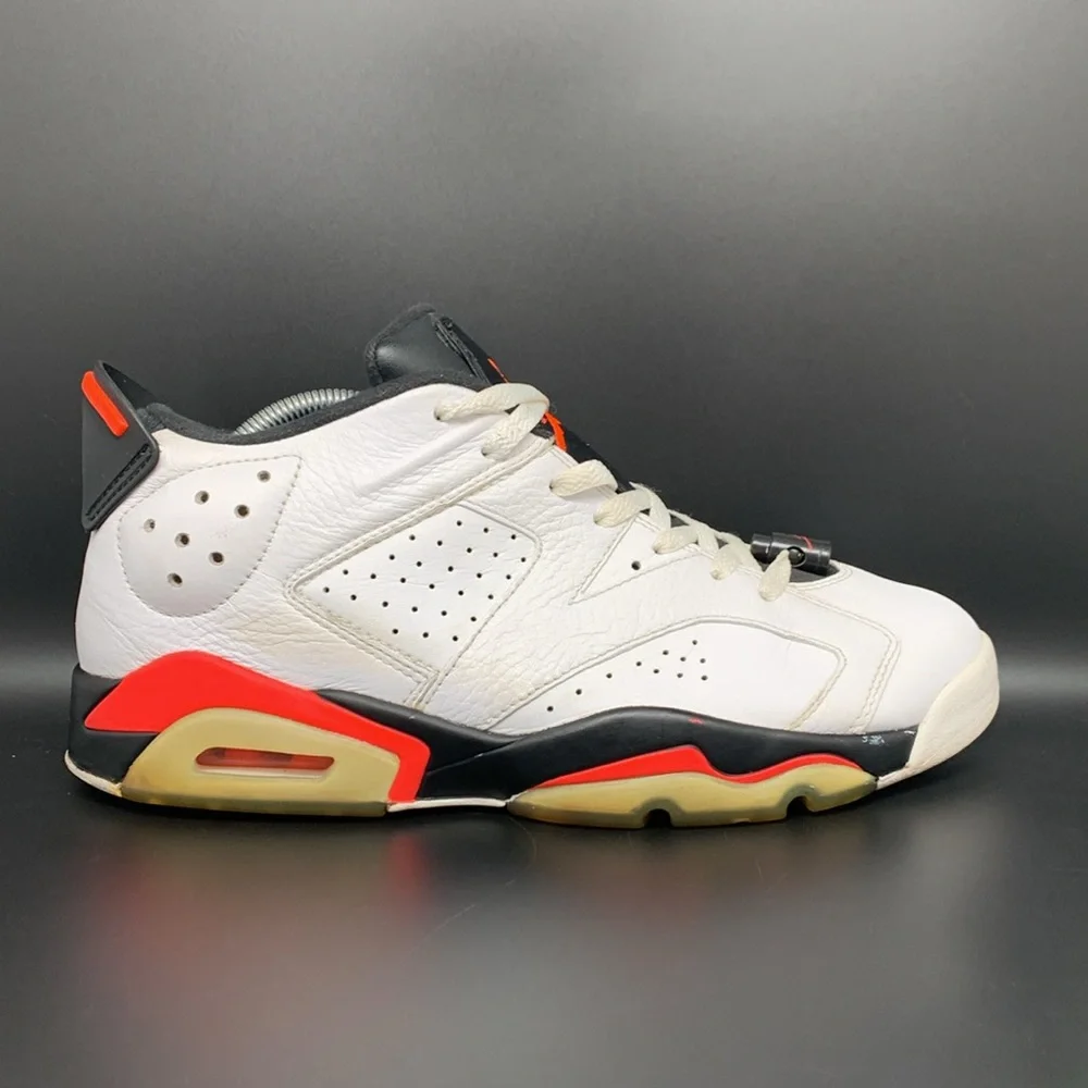 Jordan 6 Retro Low ‘White Infrared’ Shoes Men’s Sz‎ 9